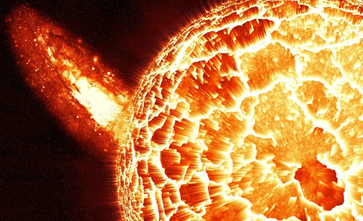 explosion, sun, space