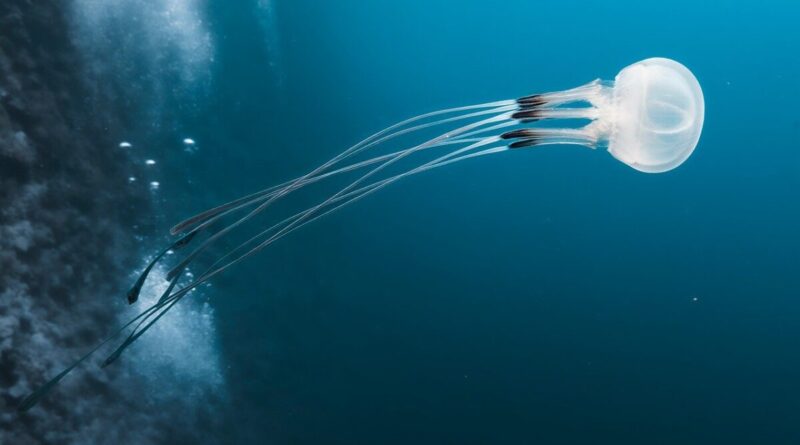 dive, sea, nature, underwater, water, ocean, fishes, egypt, adventure, to travel, red sea, jellyfish, box jellyfish