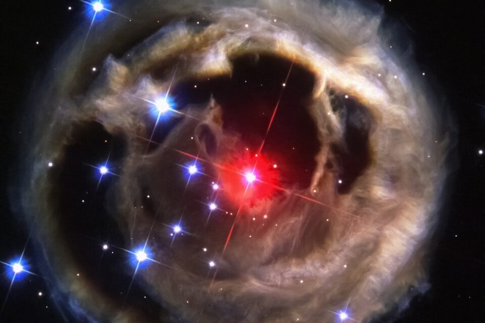 a planetary object in the sky surrounded by stars