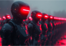 ai generated, robots, futuristic, technology, spaceship, cyberpunk, future, architecture, building, city