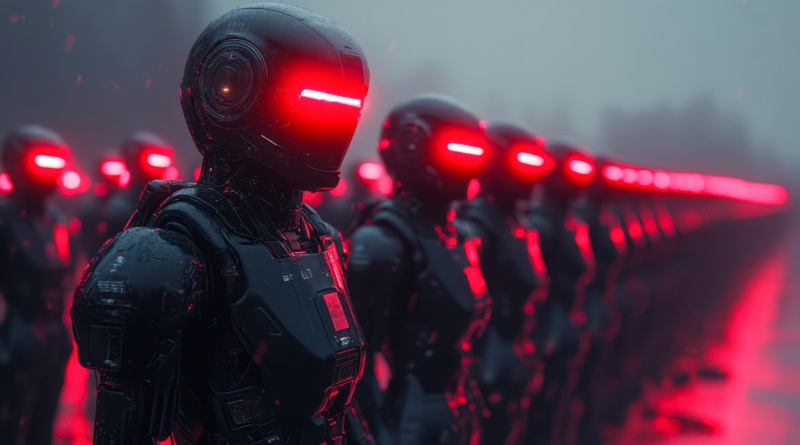 ai generated, robots, futuristic, technology, spaceship, cyberpunk, future, architecture, building, city
